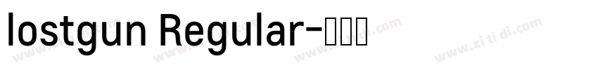 lostgun Regular字体转换